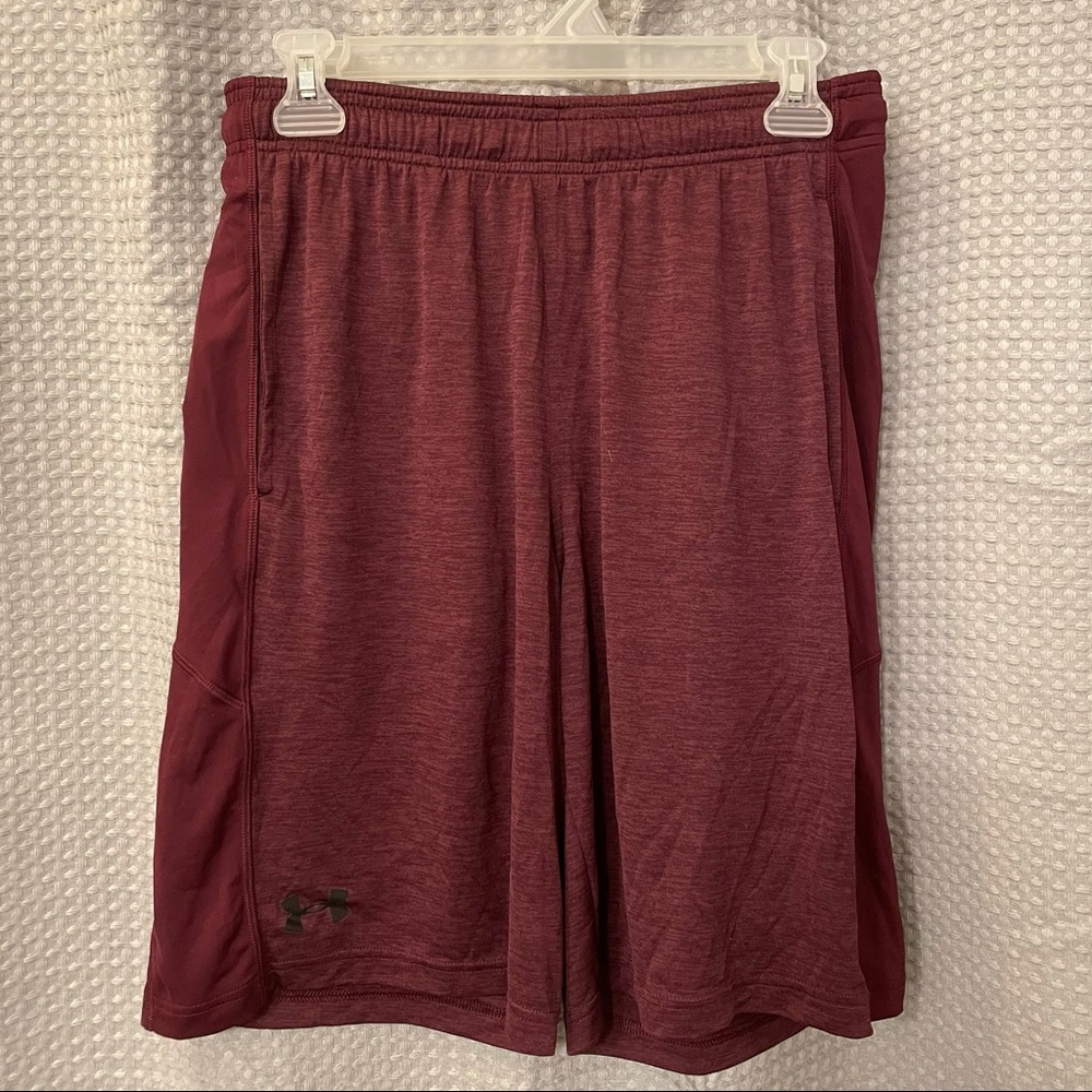 Under Armour Maroon Heather Raid Shorts